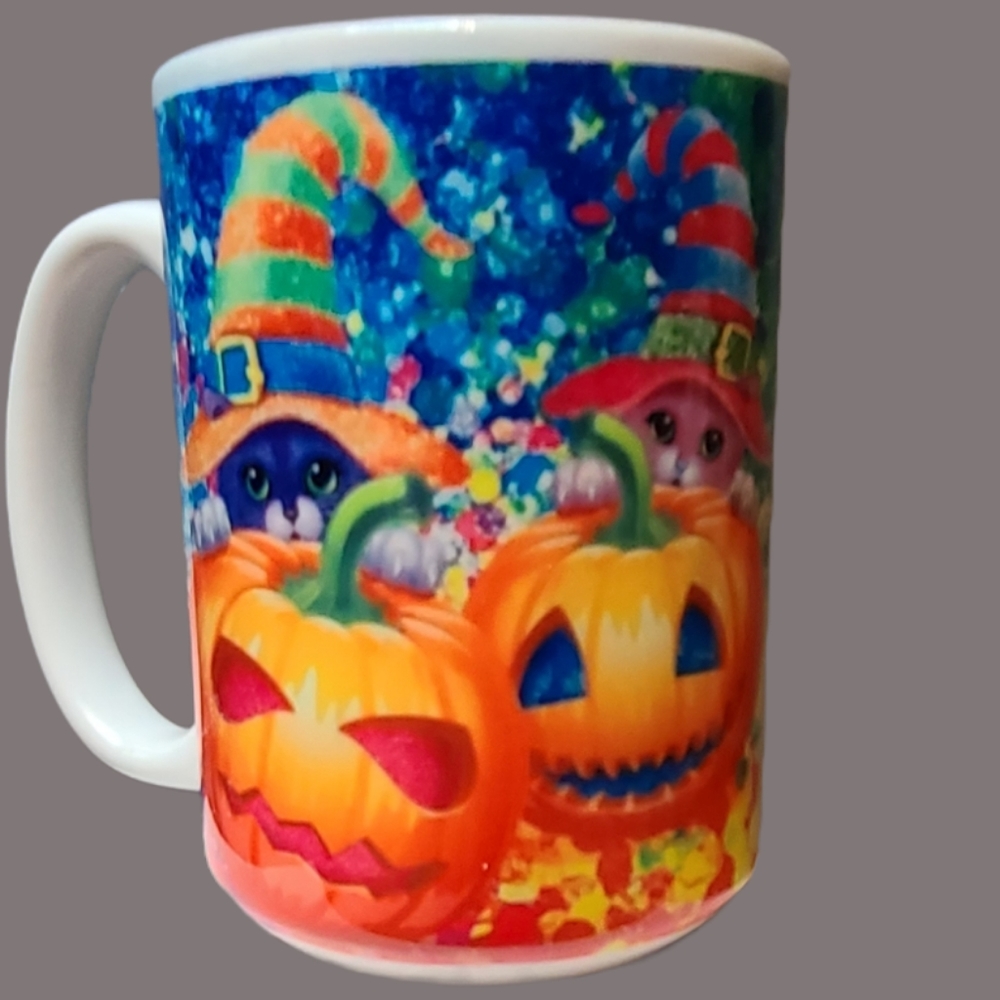 Halloween cat mug